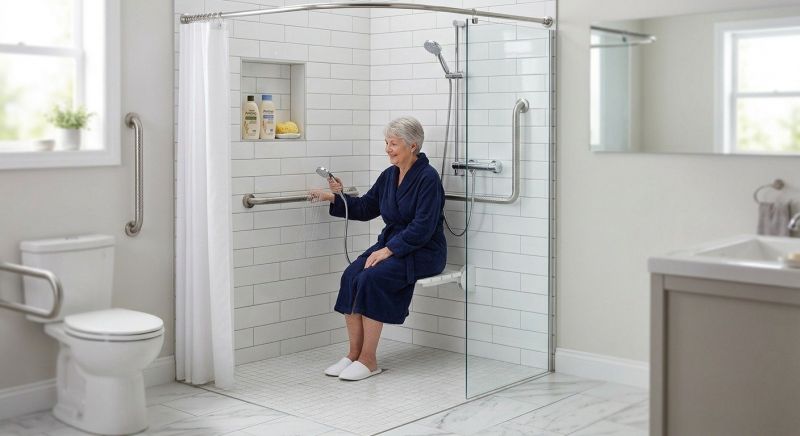 Mobility Shower Installation in Manchester, NH